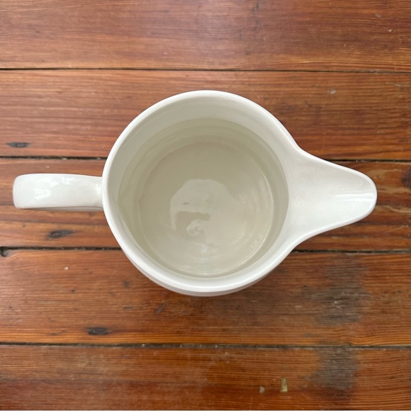 Vintage 1973 Lord Nelson Pottery white ceramic ribbed pitche - Picture 3 of 9